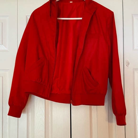 Red Bomber Jacket - Picture 3 of 4